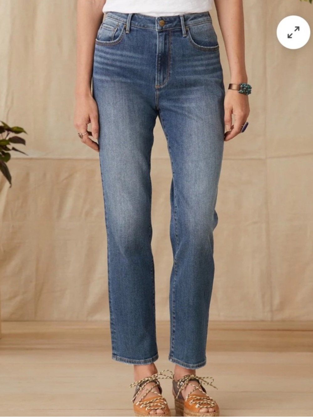 Driftwood Stella Classic High-Rise Straight Jeans Size 27